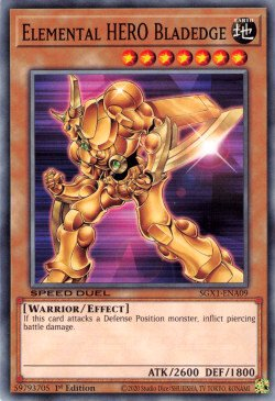 Elemental HERO Bladedge [SGX1-ENA09] Common | Mega City Incorporated