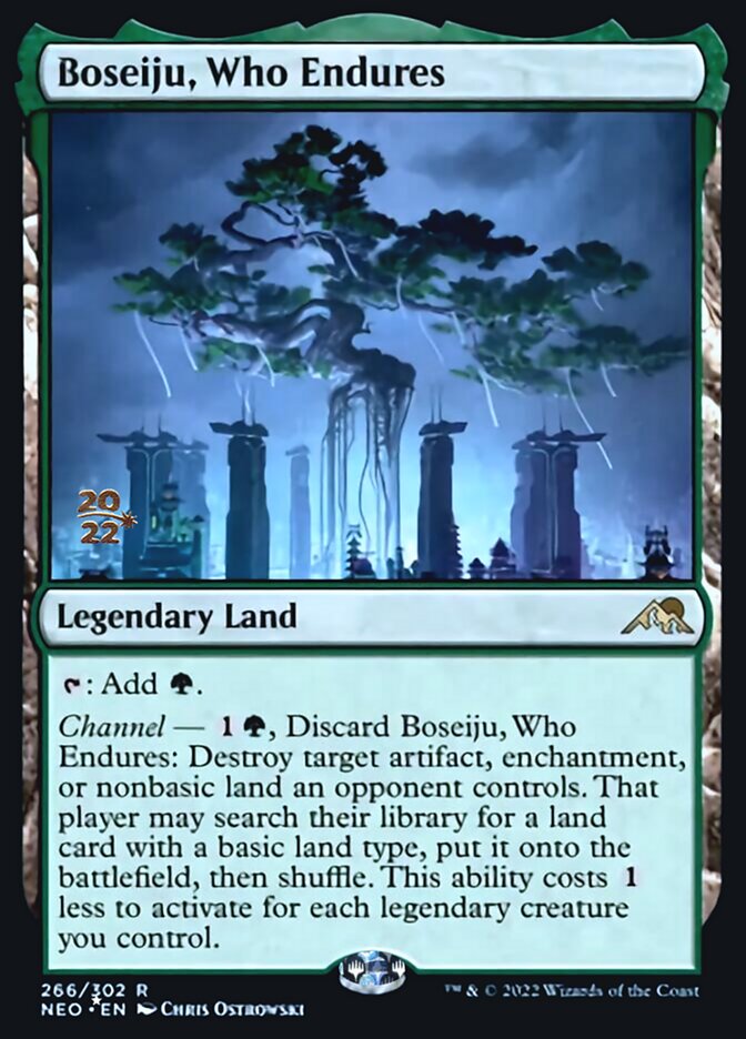 Boseiju, Who Endures [Kamigawa: Neon Dynasty Prerelease Promos] | Mega City Incorporated