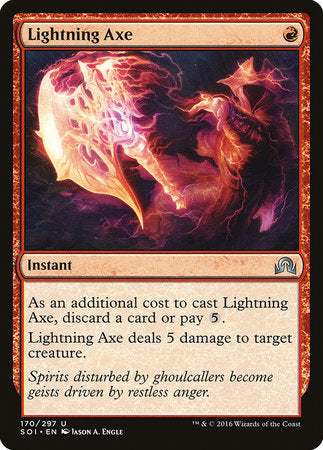 Lightning Axe [Shadows over Innistrad] | Mega City Incorporated