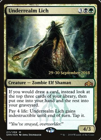 Underrealm Lich [Guilds of Ravnica Promos] | Mega City Incorporated