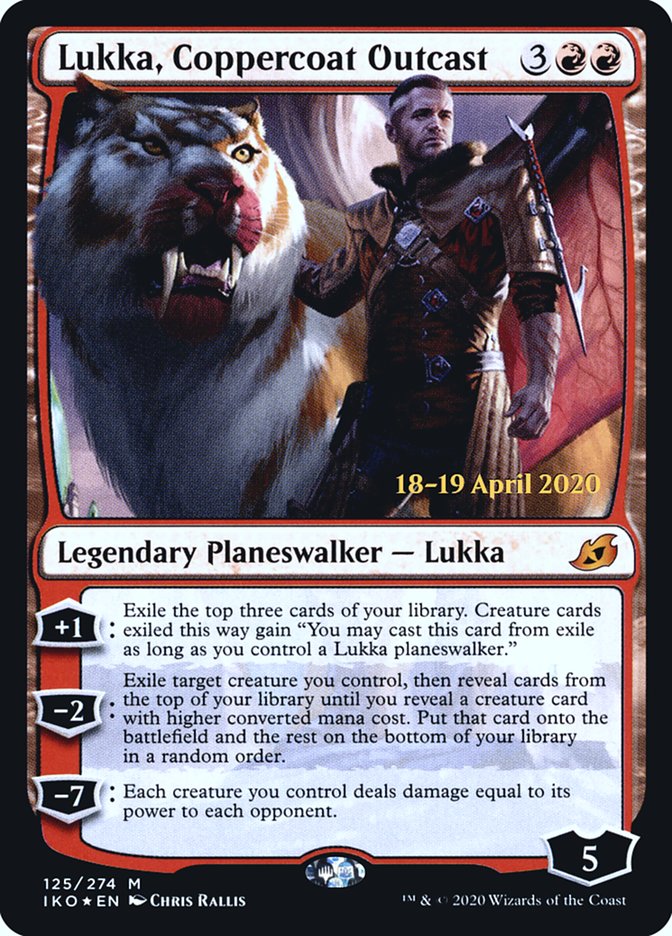 Lukka, Coppercoat Outcast  [Ikoria: Lair of Behemoths Prerelease Promos] | Mega City Incorporated