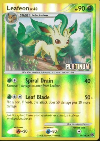 Leafeon (24/100) [Burger King Promos: 2009 Collection] | Mega City Incorporated