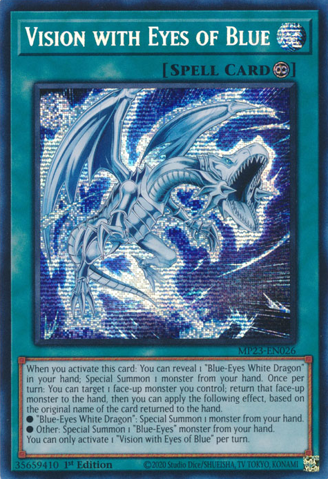 Vision with Eyes of Blue [MP23-EN026] Prismatic Secret Rare | Mega City Incorporated