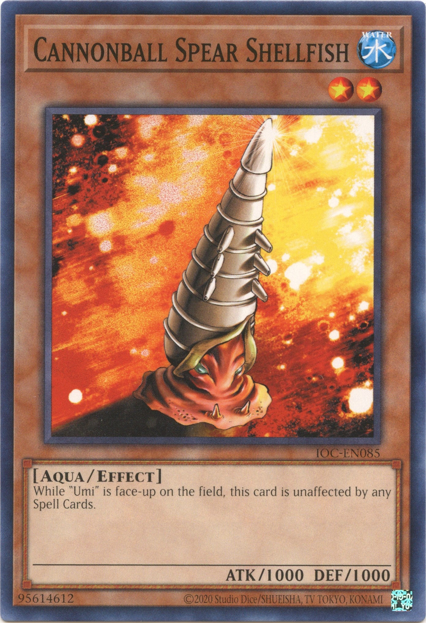 Cannonball Spear Shellfish (25th Anniversary) [IOC-EN085] Common | Mega City Incorporated