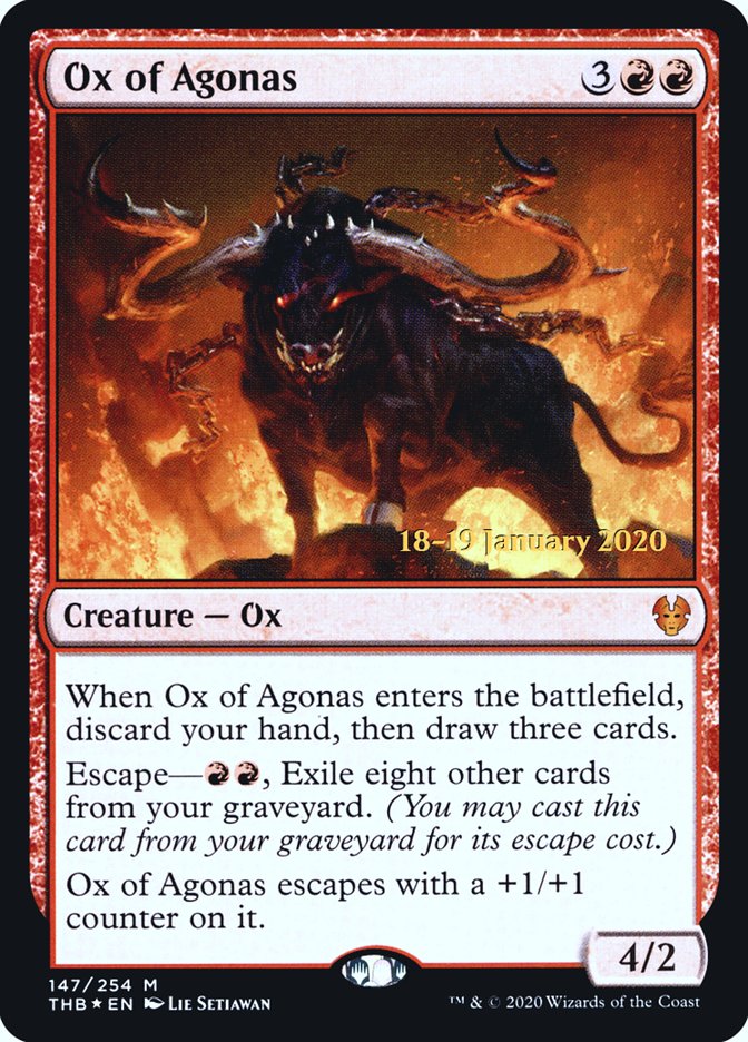 Ox of Agonas [Theros Beyond Death Prerelease Promos] | Mega City Incorporated