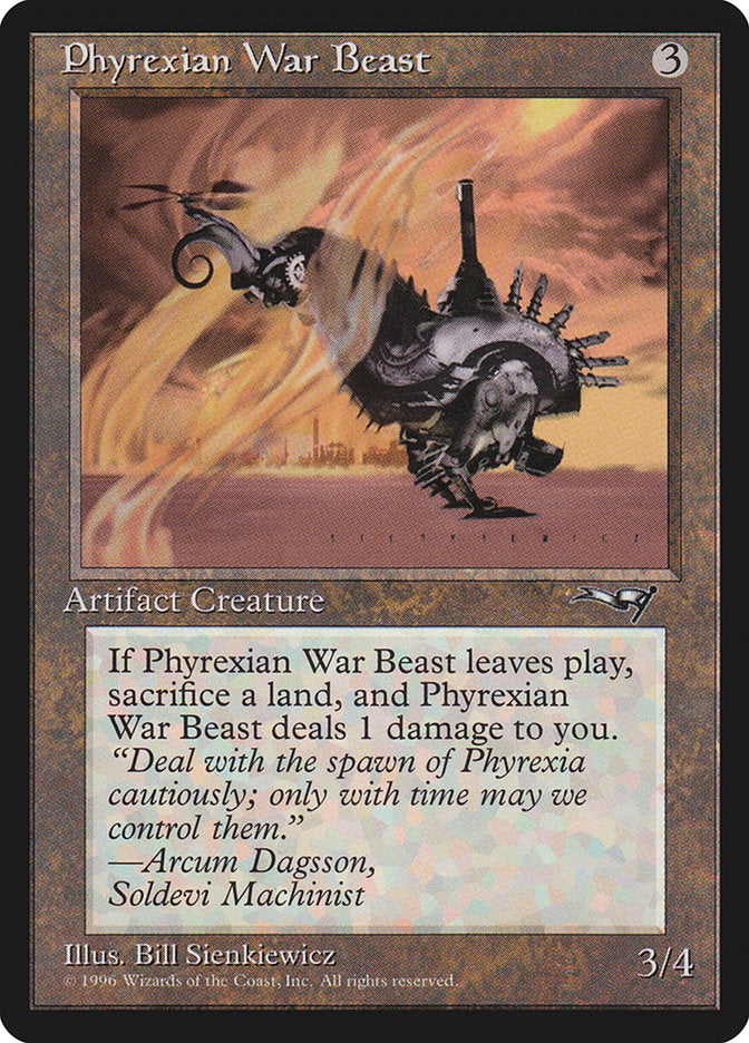 Phyrexian War Beast (Signature on Right) [Alliances] | Mega City Incorporated