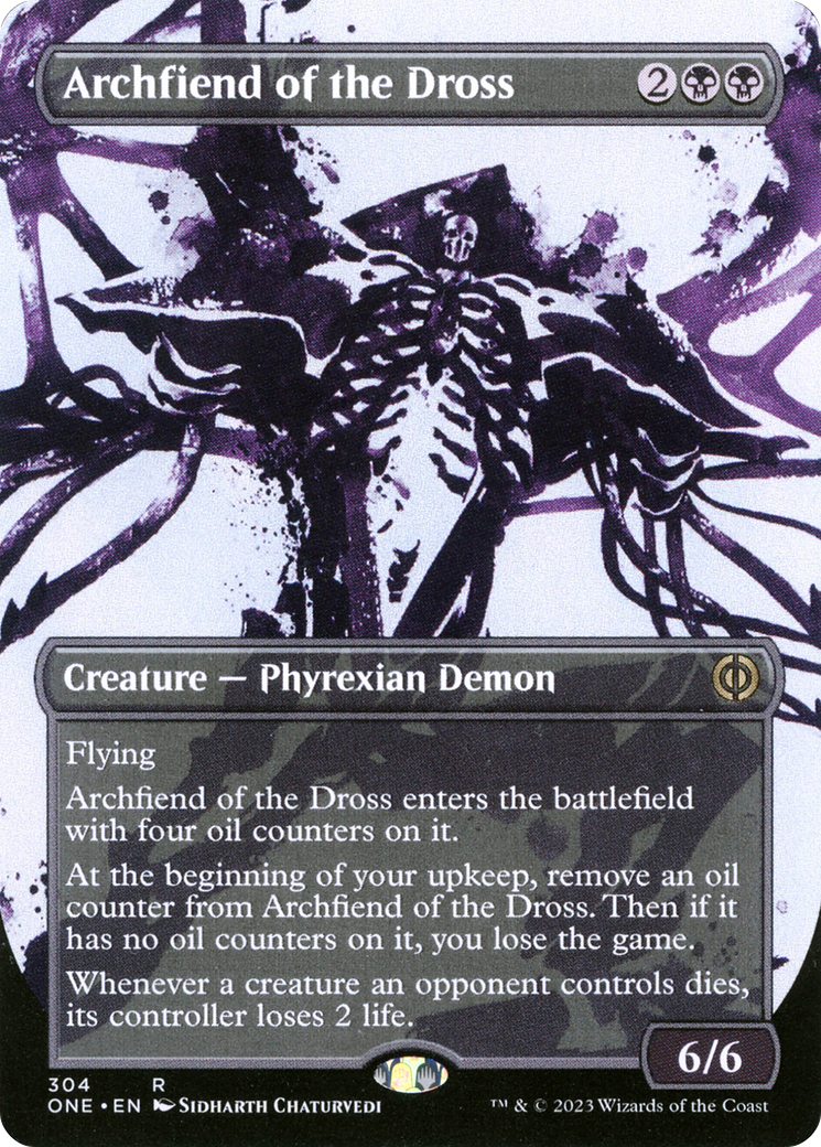 Archfiend of the Dross (Borderless Ichor) [Phyrexia: All Will Be One] | Mega City Incorporated