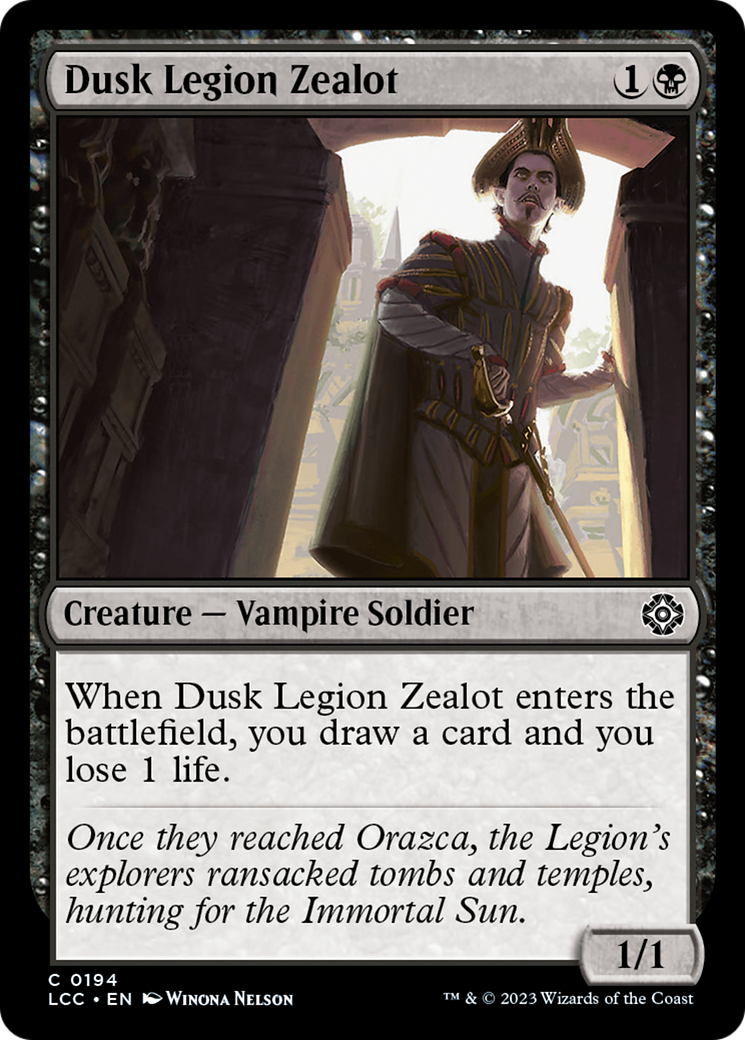 Dusk Legion Zealot [The Lost Caverns of Ixalan Commander] | Mega City Incorporated