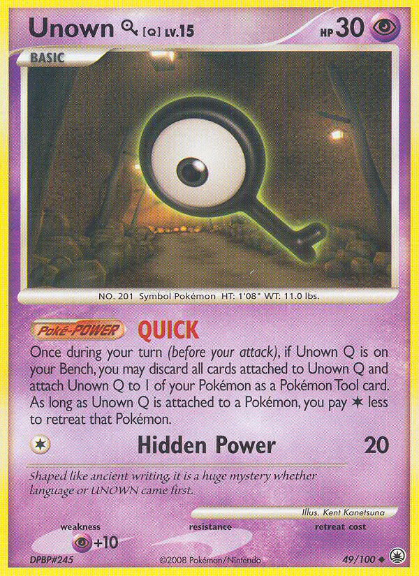 Unown Q (49/100) [Diamond & Pearl: Majestic Dawn] | Mega City Incorporated