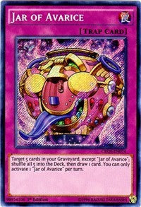 Jar of Avarice [CROS-EN074] Secret Rare | Mega City Incorporated