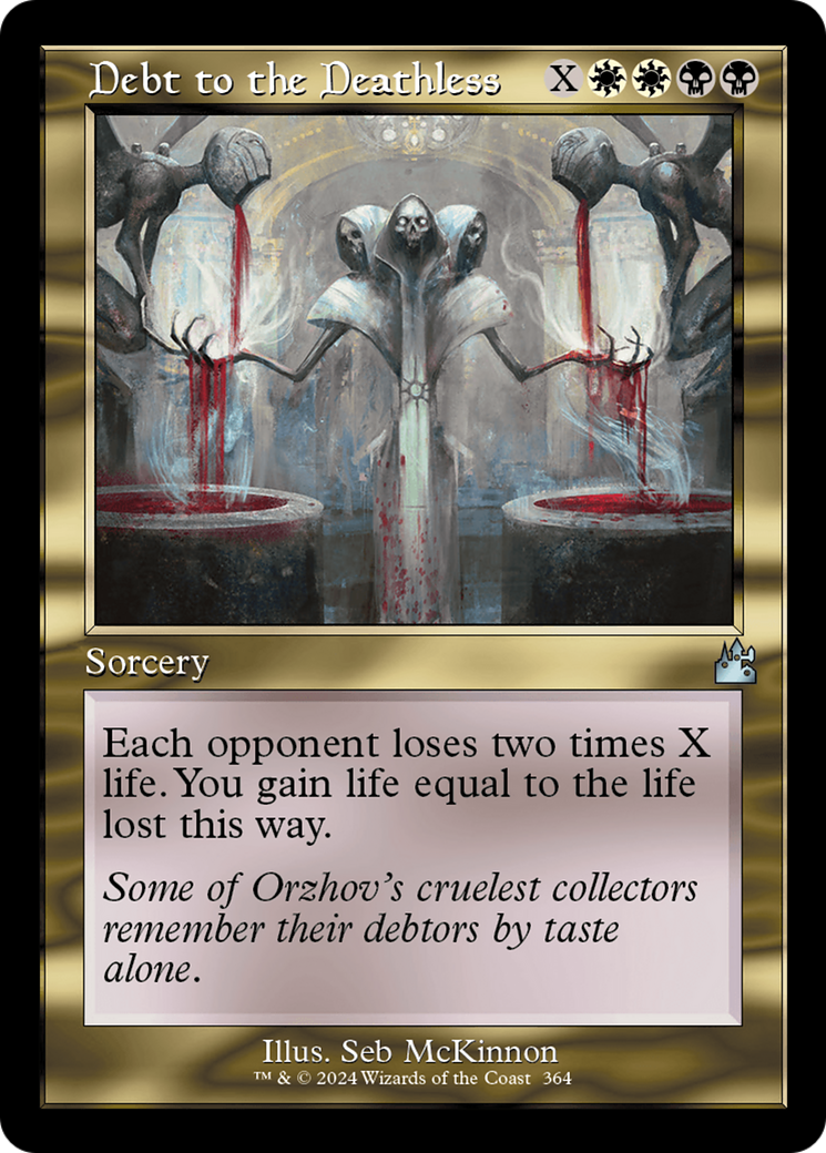 Debt to the Deathless (Retro Frame) [Ravnica Remastered] | Mega City Incorporated