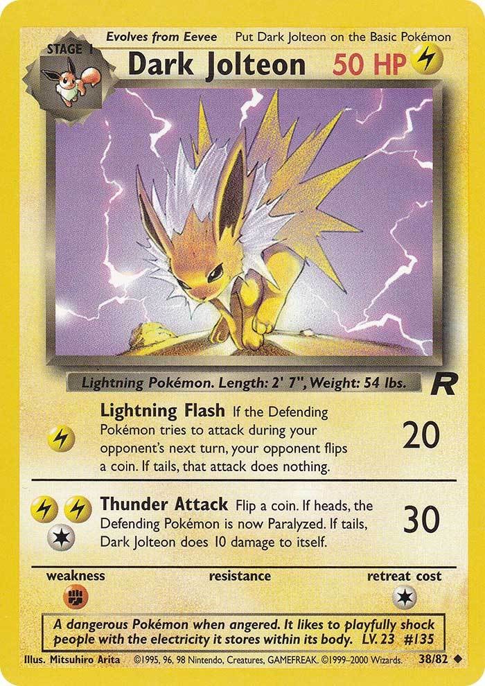 Dark Jolteon (38/82) [Team Rocket Unlimited] | Mega City Incorporated