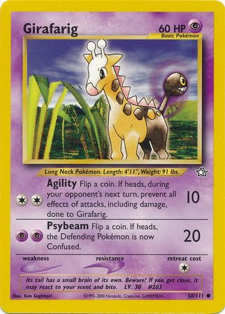 Girafarig (58/111) [Neo Genesis Unlimited] | Mega City Incorporated