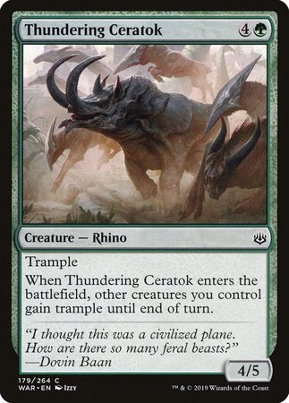 Thundering Ceratok [War of the Spark] | Mega City Incorporated