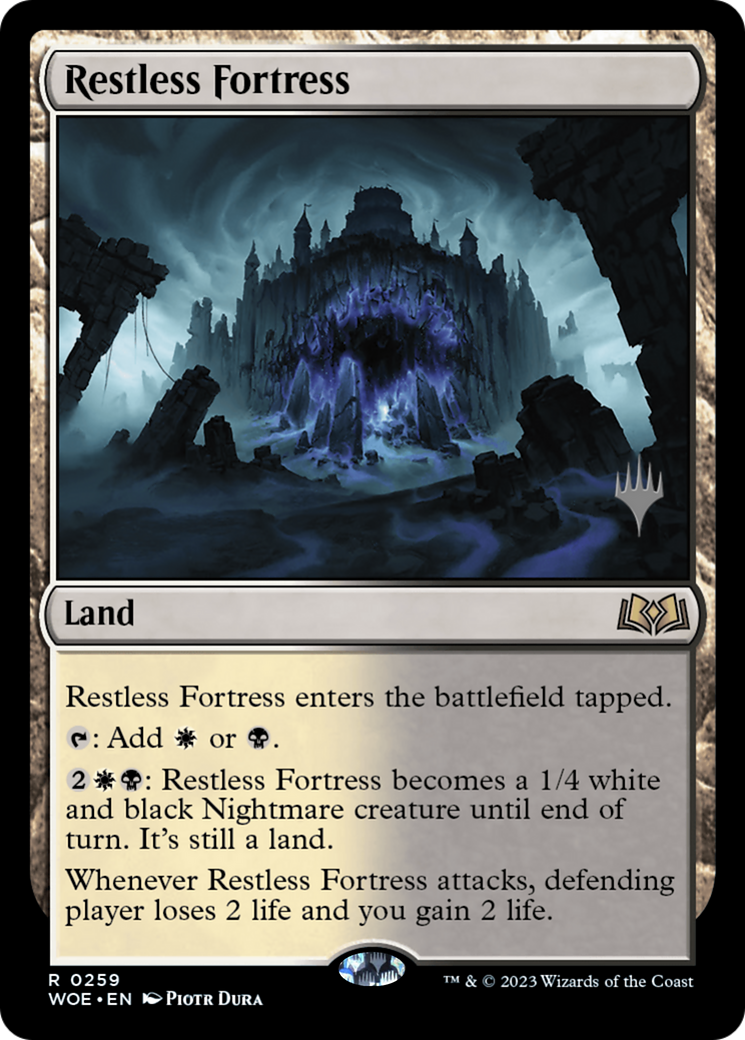 Restless Fortress (Promo Pack) [Wilds of Eldraine Promos] | Mega City Incorporated