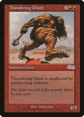 Thundering Giant [Urza's Saga] | Mega City Incorporated