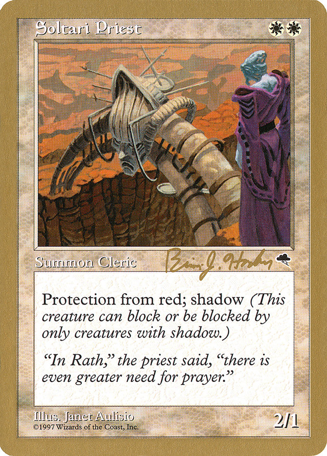 Soltari Priest (Brian Hacker) [World Championship Decks 1998] | Mega City Incorporated