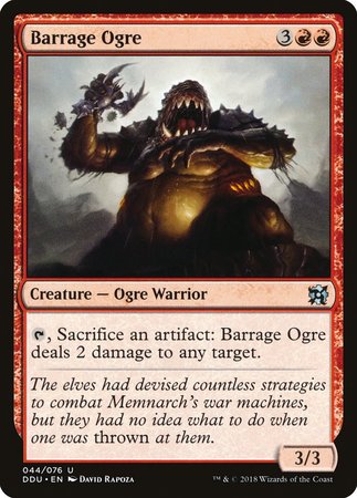 Barrage Ogre [Duel Decks: Elves vs. Inventors] | Mega City Incorporated