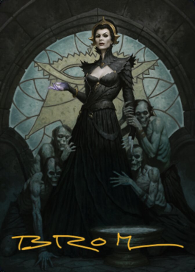 Liliana of the Veil Art Card (Gold-Stamped Signature) [Dominaria United Art Series] | Mega City Incorporated