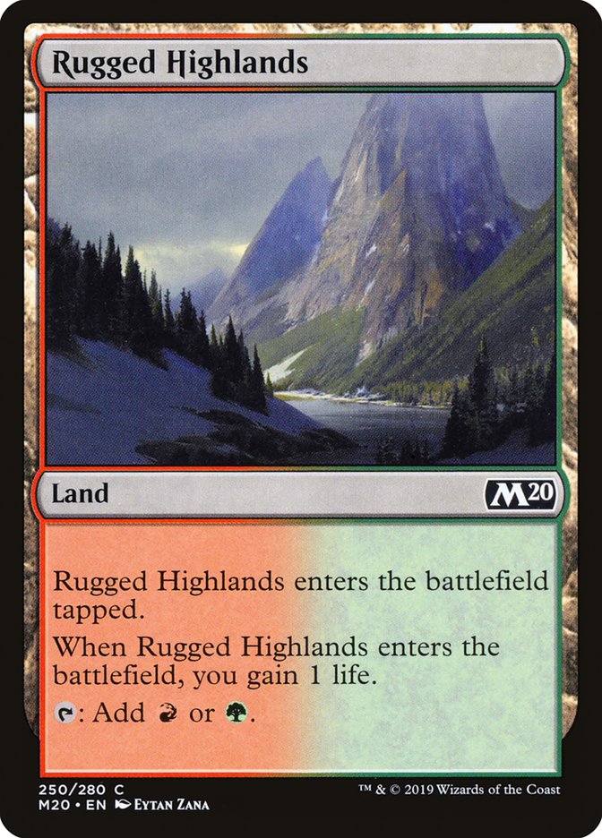 Rugged Highlands [Core Set 2020] | Mega City Incorporated