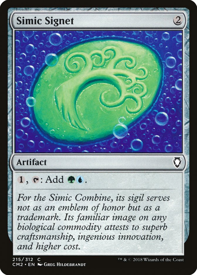 Simic Signet (215/312) [Commander Anthology Volume II] | Mega City Incorporated