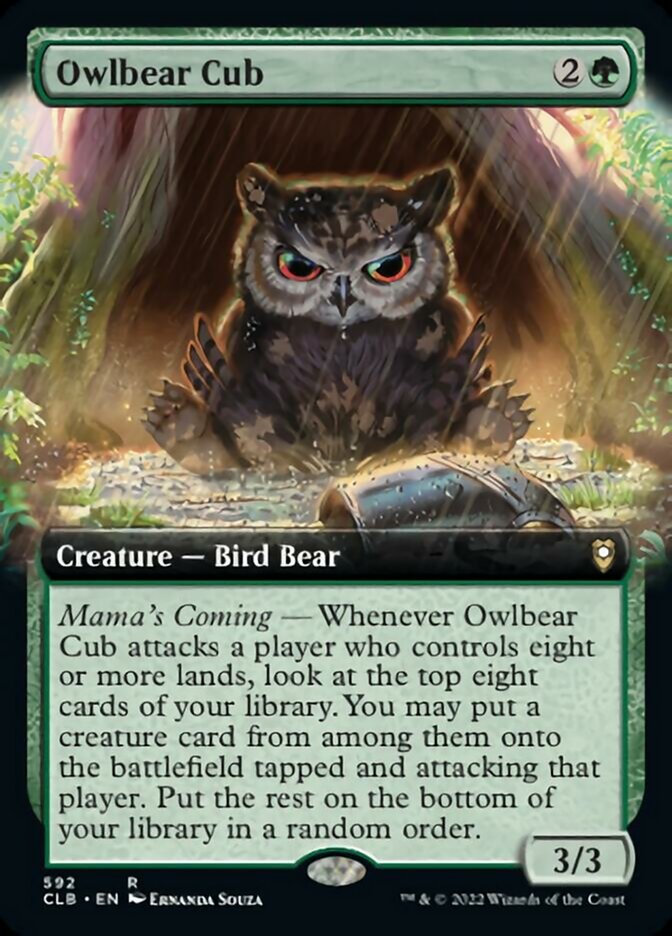 Owlbear Cub (Extended Art) [Commander Legends: Battle for Baldur's Gate] | Mega City Incorporated