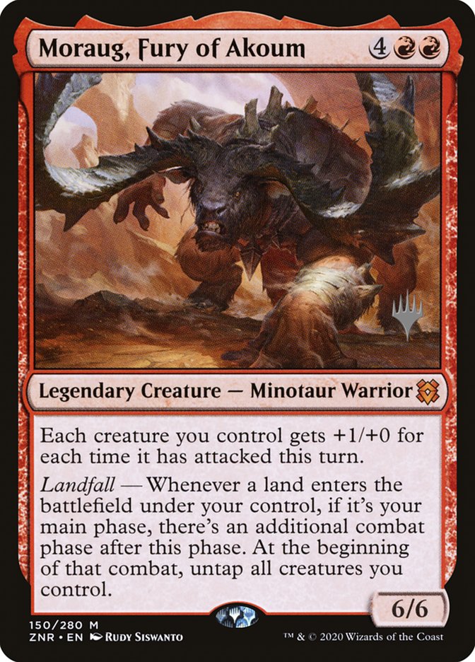 Moraug, Fury of Akoum (Promo Pack) [Zendikar Rising Promos] | Mega City Incorporated