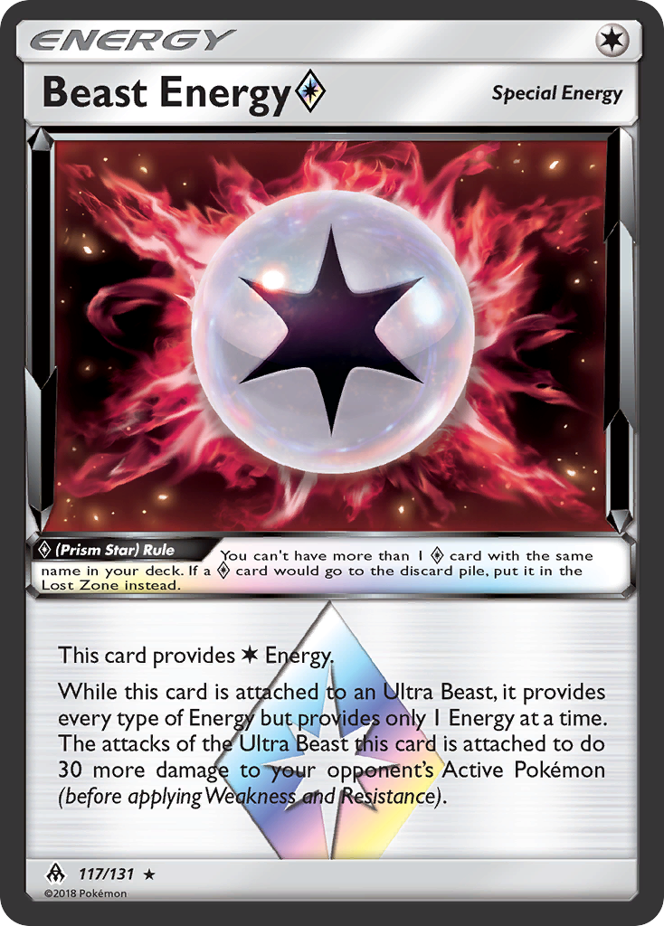 Beast Energy (117/131) (Prism Star) [Sun & Moon: Forbidden Light] | Mega City Incorporated