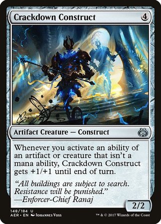 Crackdown Construct [Aether Revolt] | Mega City Incorporated