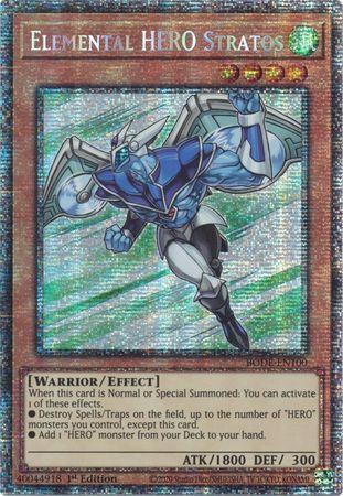 Elemental HERO Stratos [BODE-EN100] Starlight Rare | Mega City Incorporated