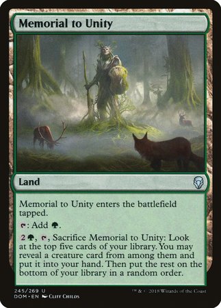 Memorial to Unity [Dominaria] | Mega City Incorporated