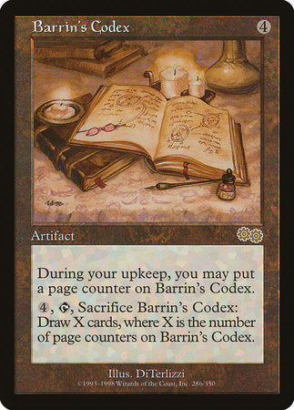 Barrin's Codex [Urza's Saga] | Mega City Incorporated