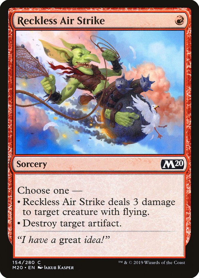 Reckless Air Strike [Core Set 2020] | Mega City Incorporated