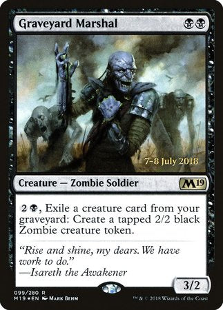 Graveyard Marshal [Core Set 2019 Promos] | Mega City Incorporated