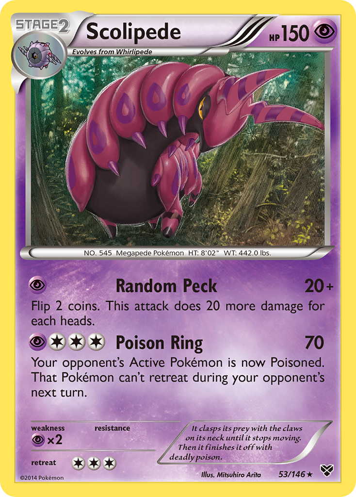 Scolipede (53/146) [XY: Base Set] | Mega City Incorporated