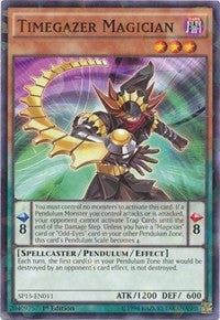 Timegazer Magician [SP15-EN011] Shatterfoil Rare | Mega City Incorporated