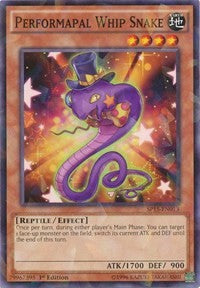 Performapal Whip Snake [SP15-EN013] Shatterfoil Rare | Mega City Incorporated