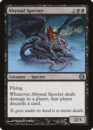 Abyssal Specter [Duels of the Planeswalkers] | Mega City Incorporated