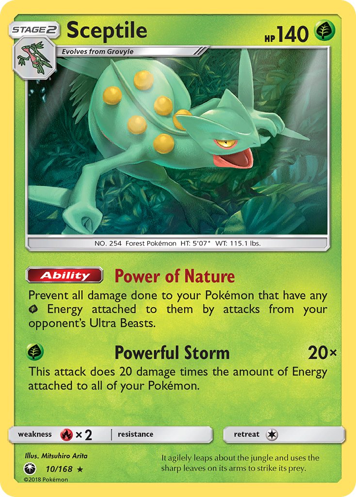 Sceptile (10/168) (Theme Deck Exclusive) [Sun & Moon: Celestial Storm] | Mega City Incorporated