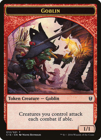 Goblin // Zombie Double-sided Token [Commander 2016 Tokens] | Mega City Incorporated