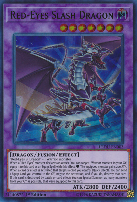 Red-Eyes Slash Dragon [LEDU-EN003] Ultra Rare | Mega City Incorporated