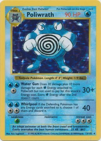 Poliwrath (13/102) [Base Set Shadowless Unlimited] | Mega City Incorporated