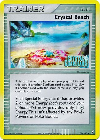 Crystal Beach (75/100) (Stamped) [EX: Crystal Guardians] | Mega City Incorporated