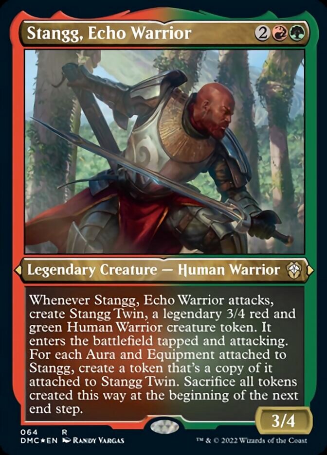 Stangg, Echo Warrior (Foil Etched) [Dominaria United Commander] | Mega City Incorporated