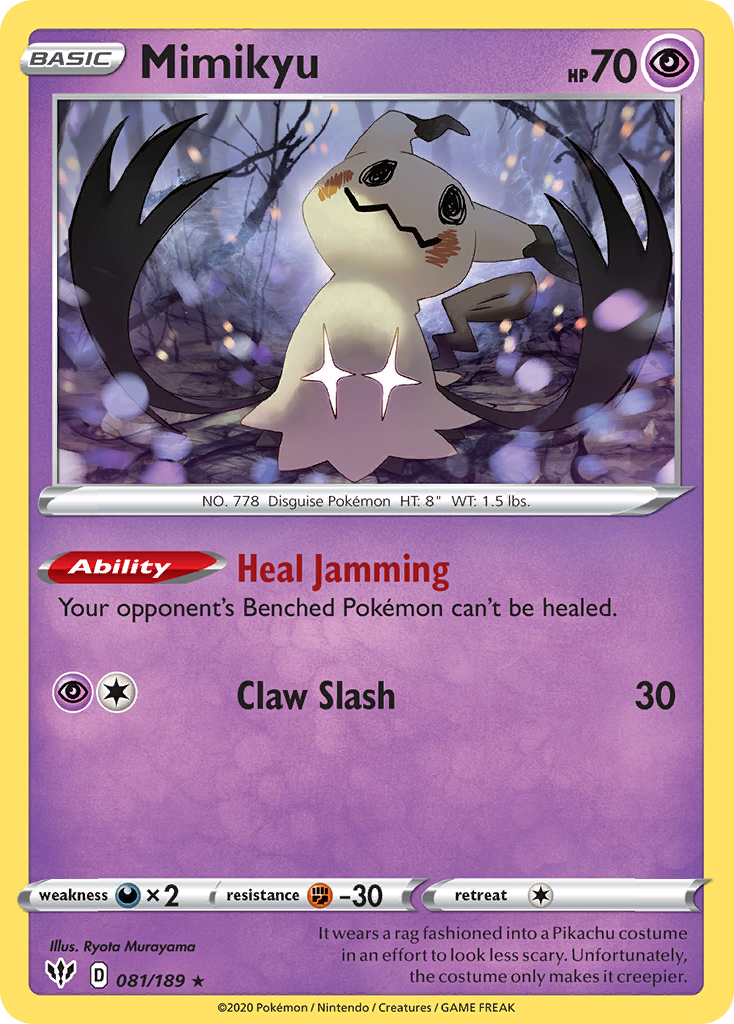Mimikyu (081/189) [Sword & Shield: Darkness Ablaze] | Mega City Incorporated