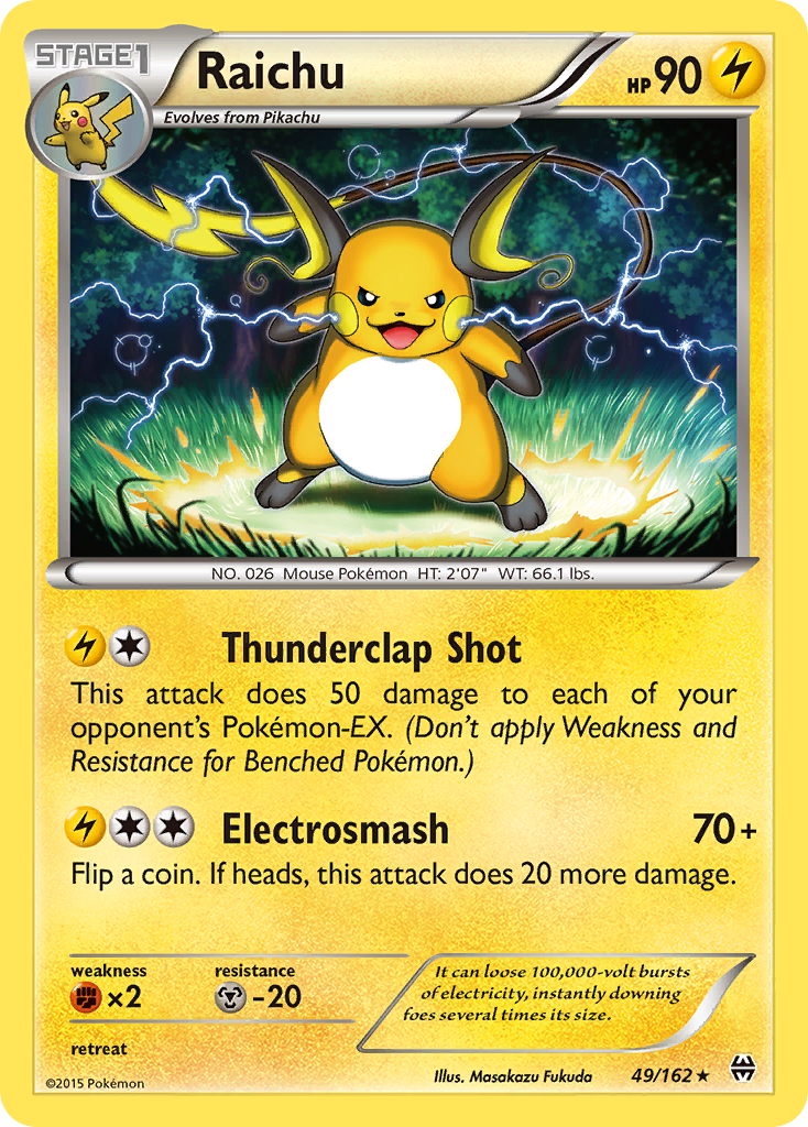 Raichu (49/162) [XY: BREAKthrough] | Mega City Incorporated