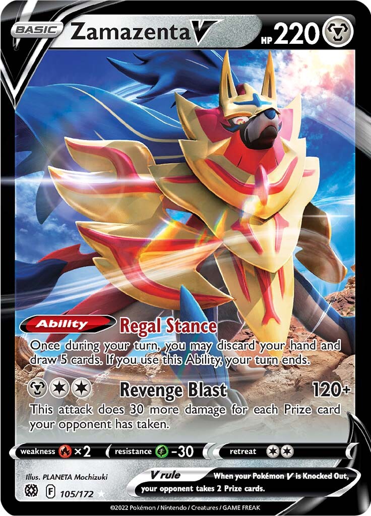 Zamazenta V (105/172) [Sword & Shield: Brilliant Stars] | Mega City Incorporated