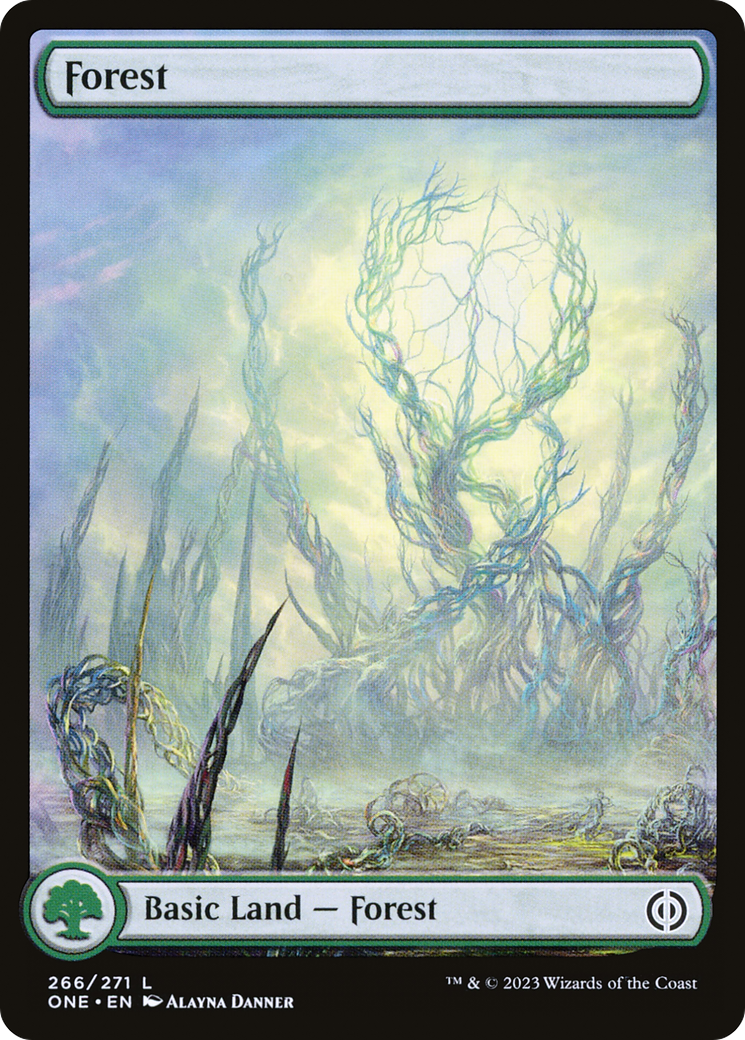 Forest (266) (Full-Art) [Phyrexia: All Will Be One] | Mega City Incorporated