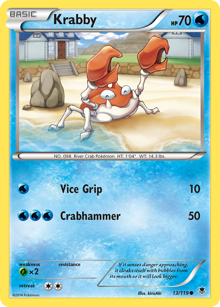 Krabby (13/119) [XY: Phantom Forces] | Mega City Incorporated