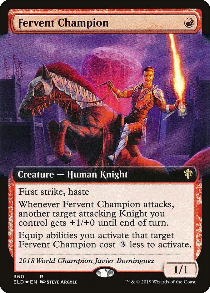 Fervent Champion (Extended Art) [Throne of Eldraine] | Mega City Incorporated